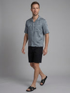 Bridger Silk Camp Collar Shirt - walking lifestyle