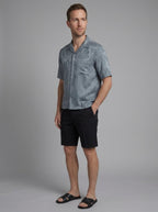 Bridger Silk Camp Collar Shirt - three-quarter
