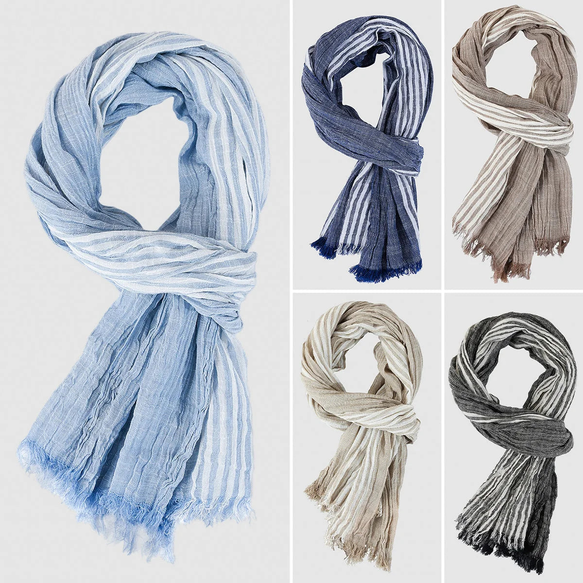 Britt lightweight cotton scarf for women, image 6