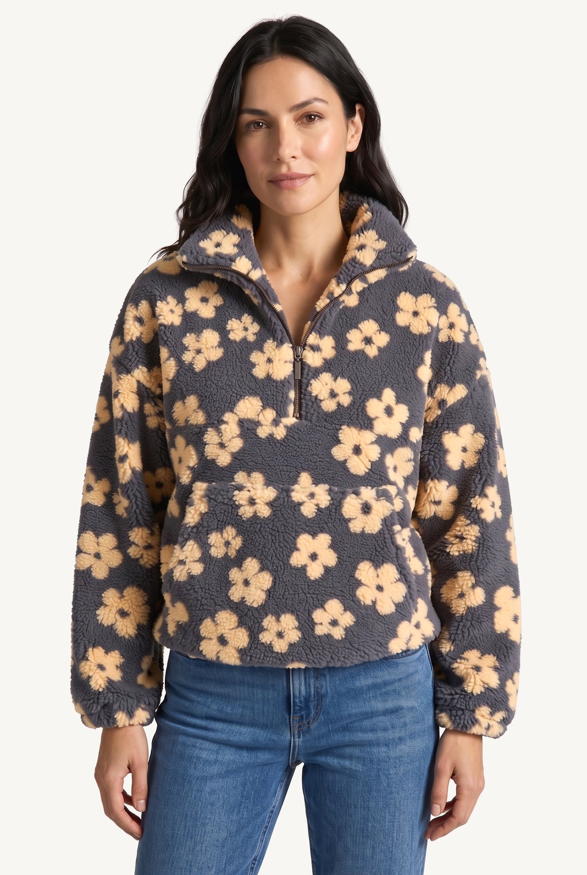 Camellia Floral Sweater Yellow