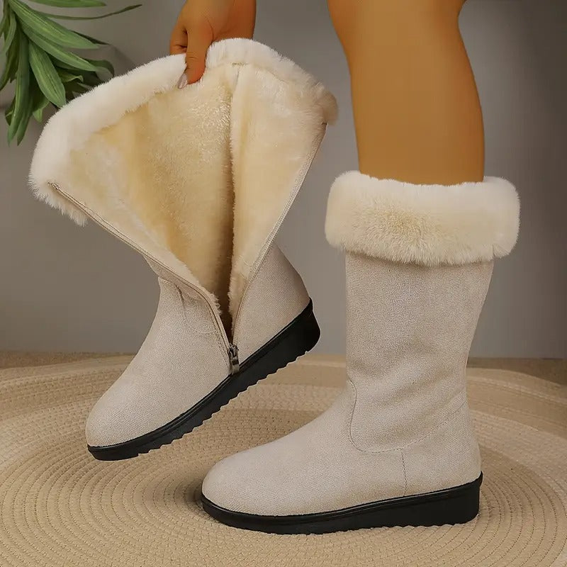 Cara warm winter boots with side zip, image 2