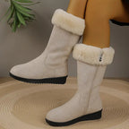 Cara warm winter boots with side zip, image 3