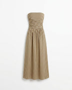 Carmen Striped Sand Cedar Maxi Dress product only