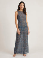 Cressida Sheer Chiffon Maxi Cover-Up Dress - front alternate