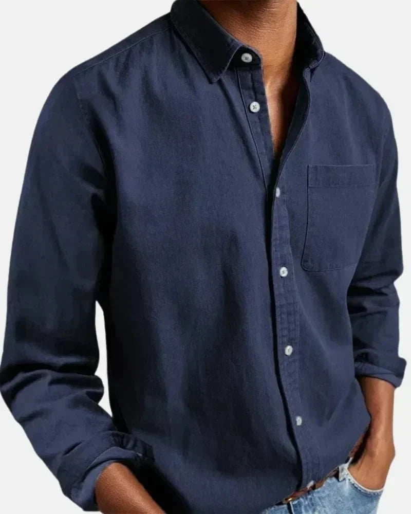 Daan tailored oxford shirt in cotton twill, image 4