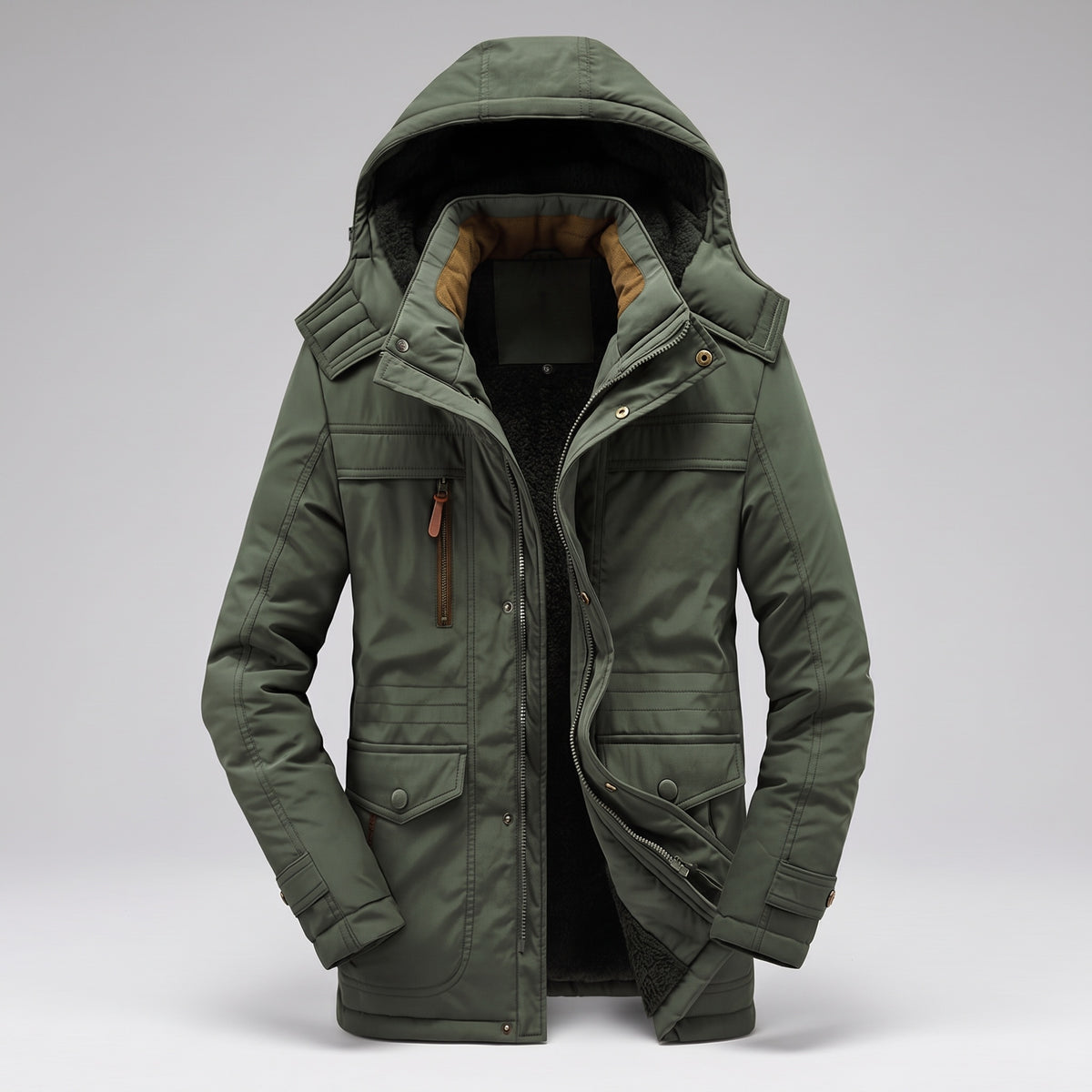 Davido winter jacket, army green