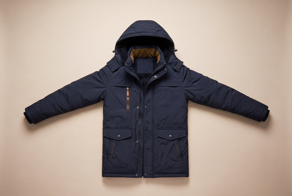 Davido winter jacket, detail