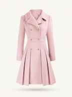 Delphine flared coat light pink