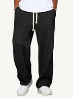 Don relaxed fit trousers, black