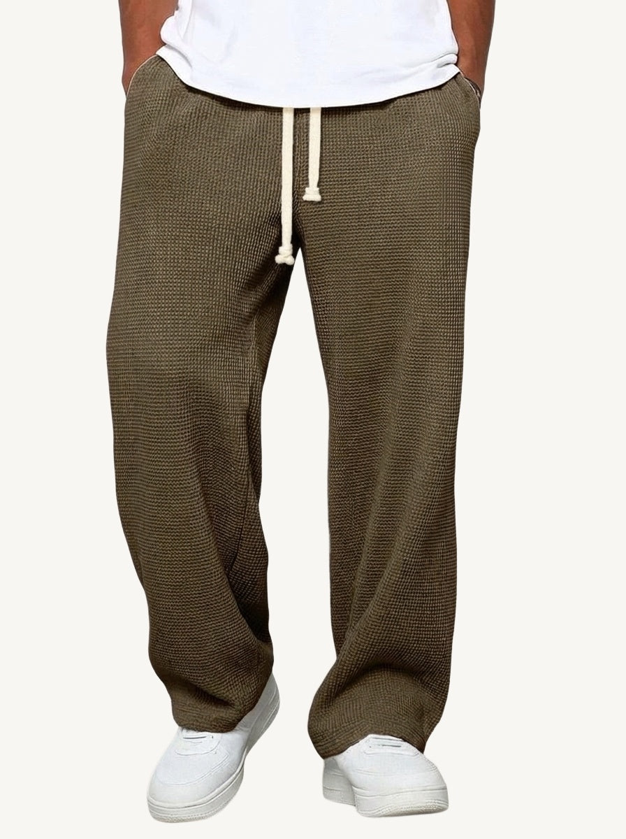 Don relaxed fit trousers, dark brown