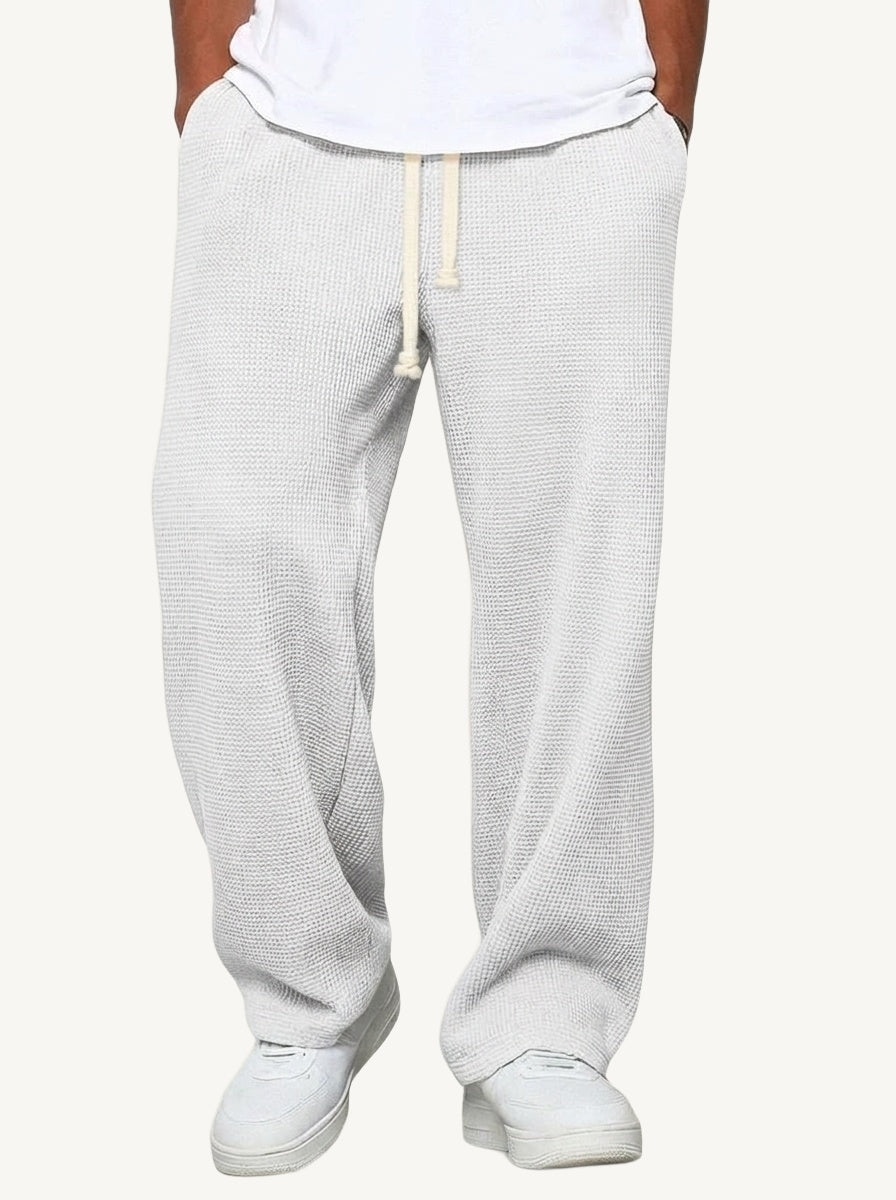 Don relaxed fit trousers, white