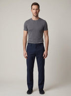 Dorian stretch faux wool chinos - front