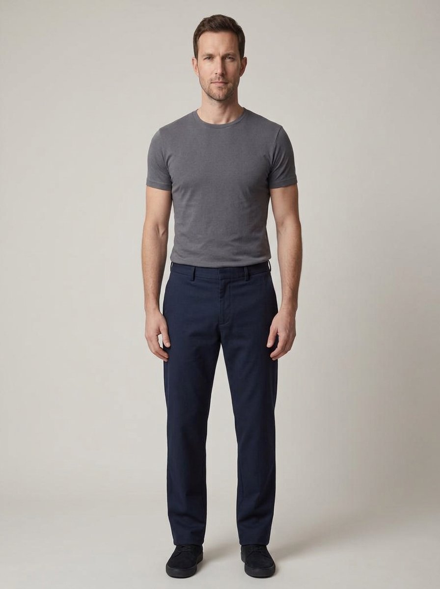 Dorian stretch faux wool chinos - front