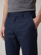 Dorian stretch faux wool chinos - waist and pocket detail