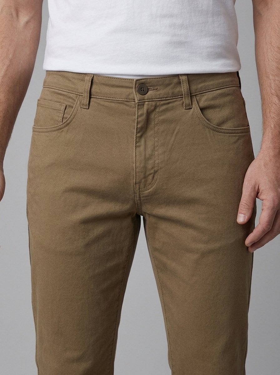 Eamon Slim Fit Chino Pants - waist close-up