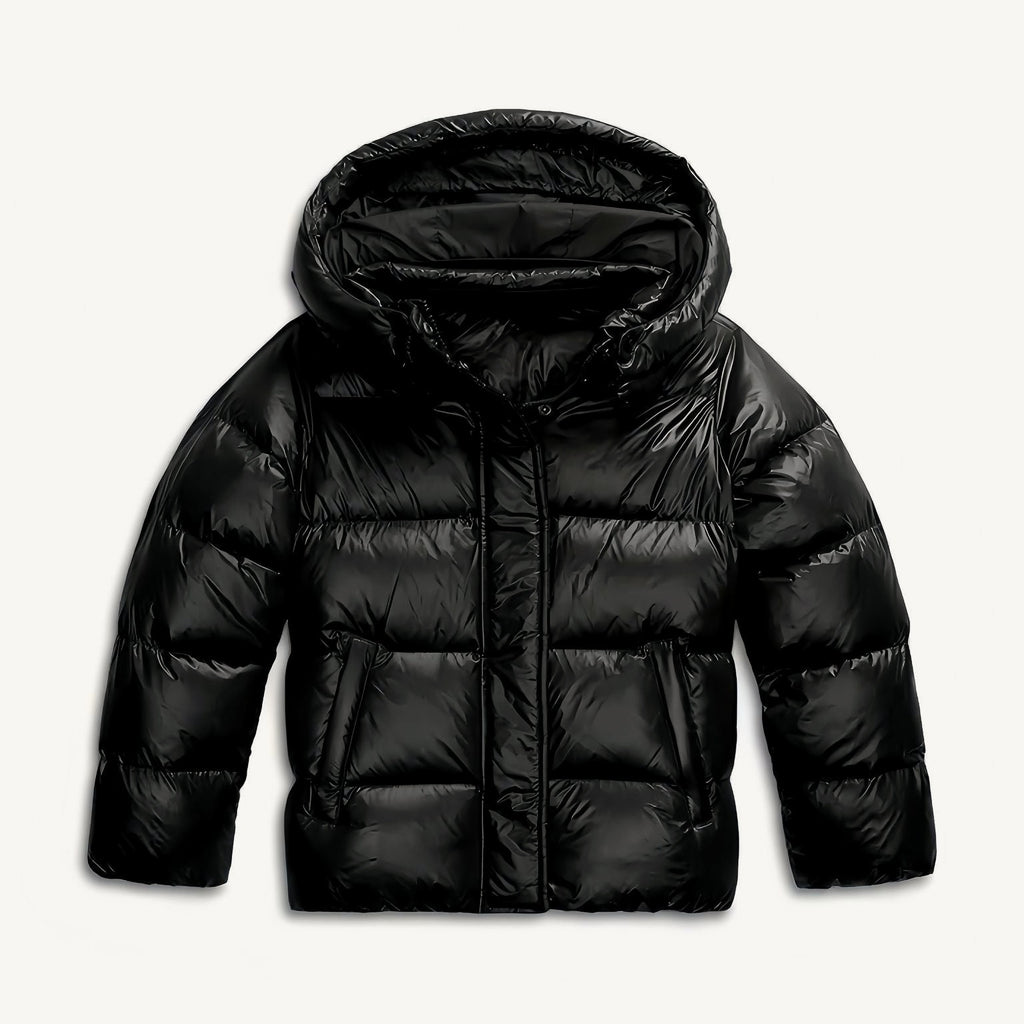 Elara quilted puffer jacket, hooded front