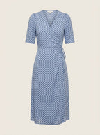 Elinor Polka Dot Midi Wrap Dress - product only
