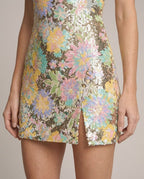 Elowen Sequin Bodycon Mini Dress - fabric detail