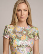 Elowen Sequin Bodycon Mini Dress - portrait