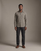 Elric Gingham Organic Cotton-Linen Shirt front