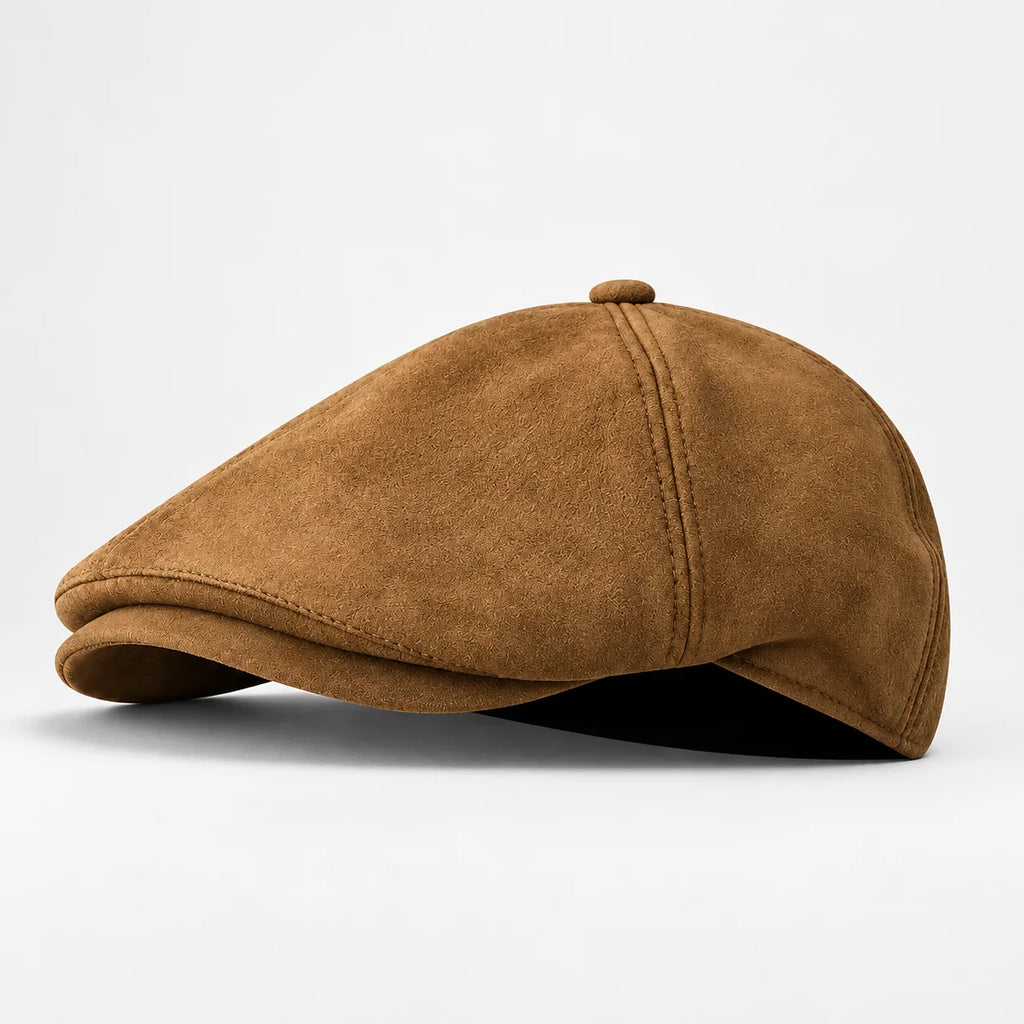 Emery men's suede-look flat cap