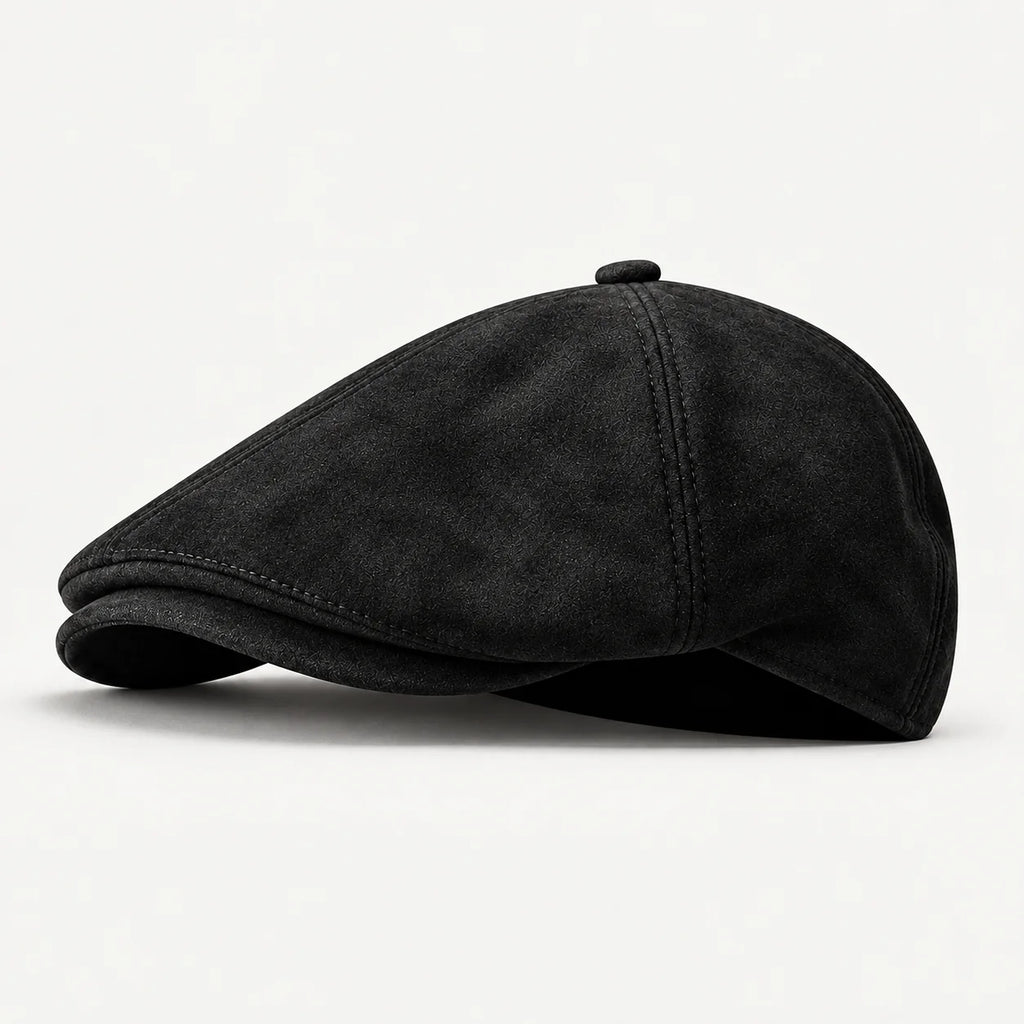 Emery men's suede-look flat cap, image 2
