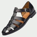 Ethan leather sandals for men in black