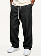 Ewan relaxed fit trousers black