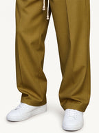 Ewan relaxed fit trousers khaki walking