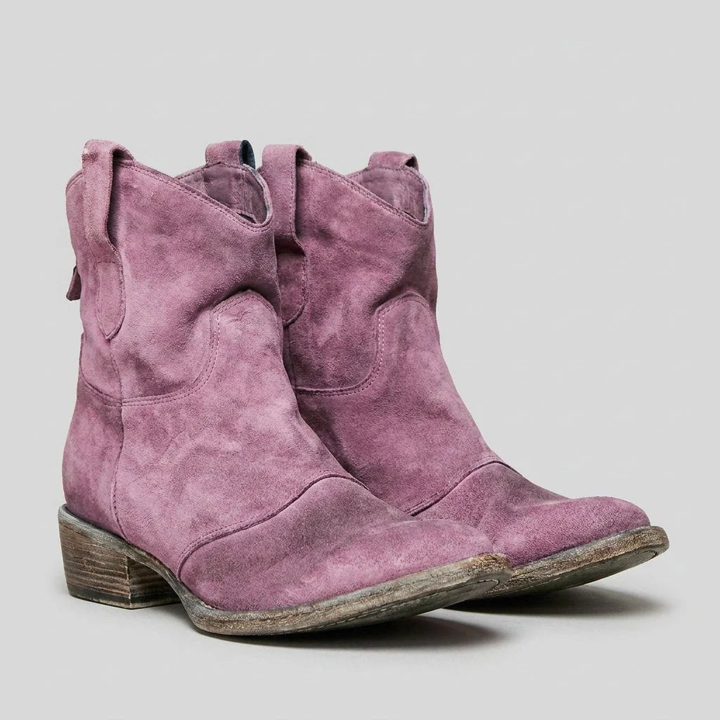 Fenna pull-on cowboy boots with a leather-look upper, image 5