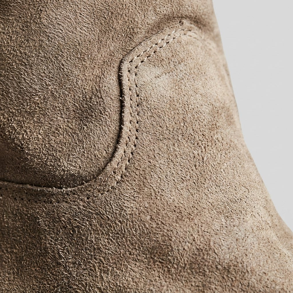 Fenna pull-on cowboy boots with a leather-look upper, image 7