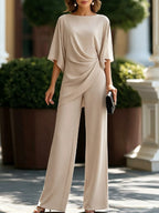 Georgina draped waist top and wide-leg trouser set, image 7