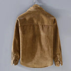 Harvey men's fleece-lined corduroy overshirt, image 5