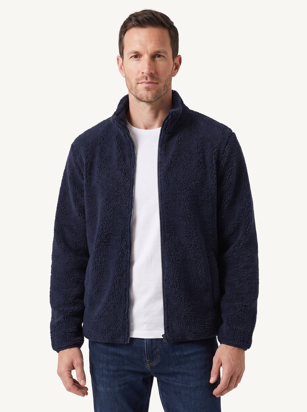Hidde fleece jacket dark blue