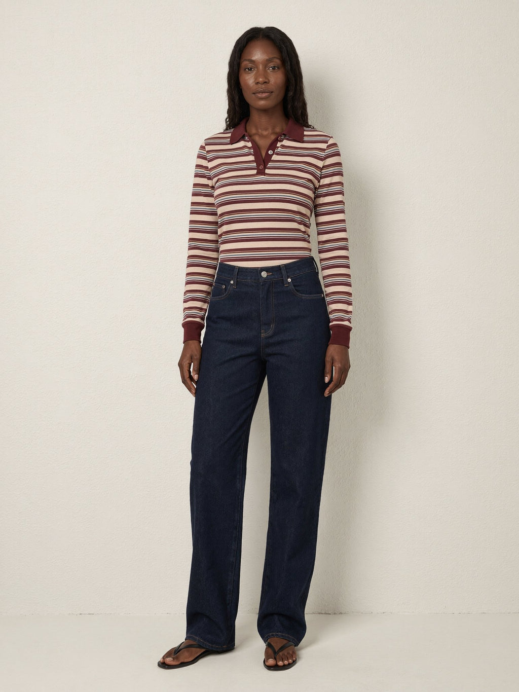 Idris | Wide Leg Jeans - Dark Indigo