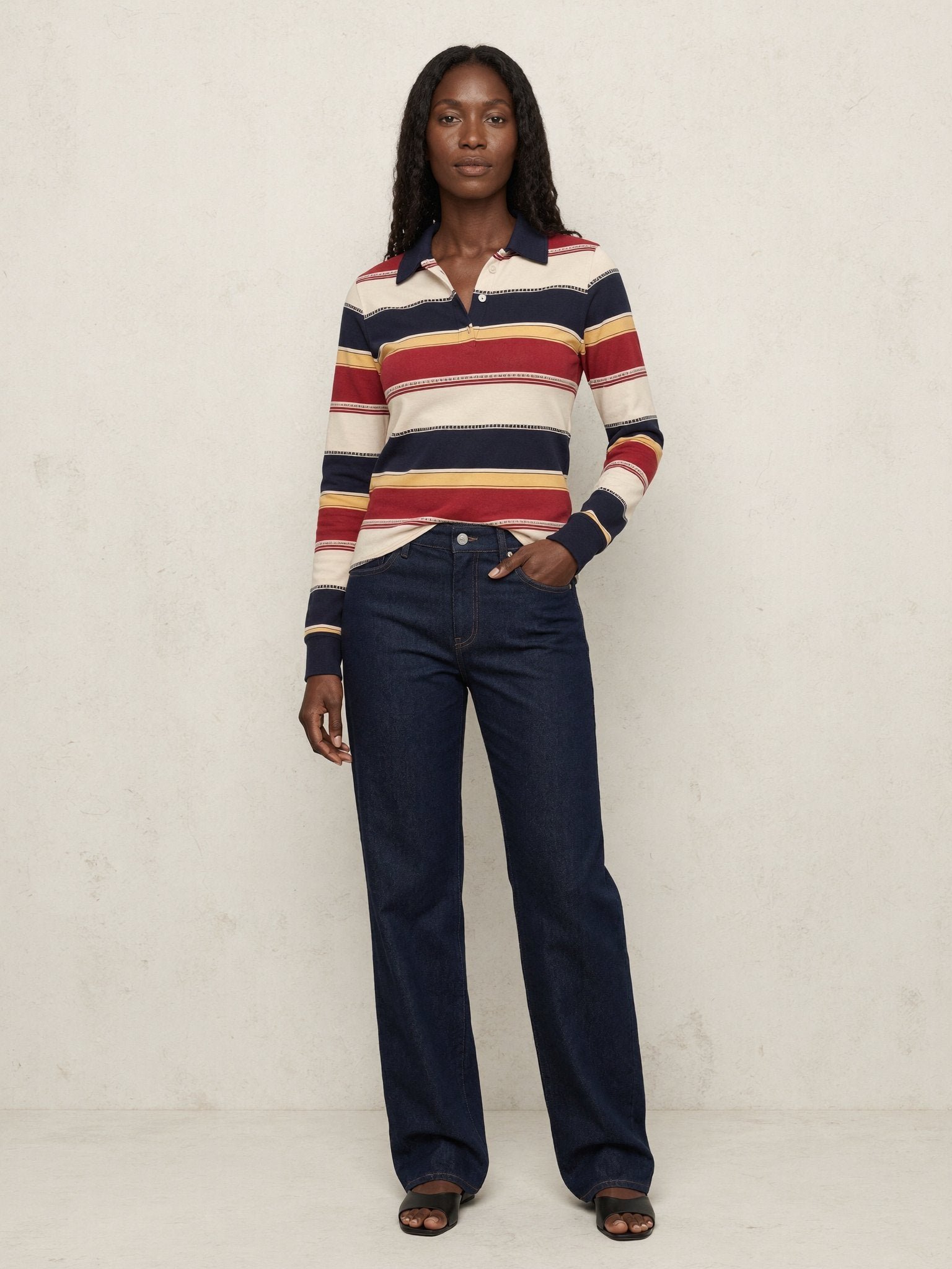 Idris | Wide Leg Jeans - Dark Indigo