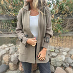 Isa mid-length double-breasted coat