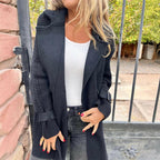 Isa mid-length double-breasted coat, third colourway