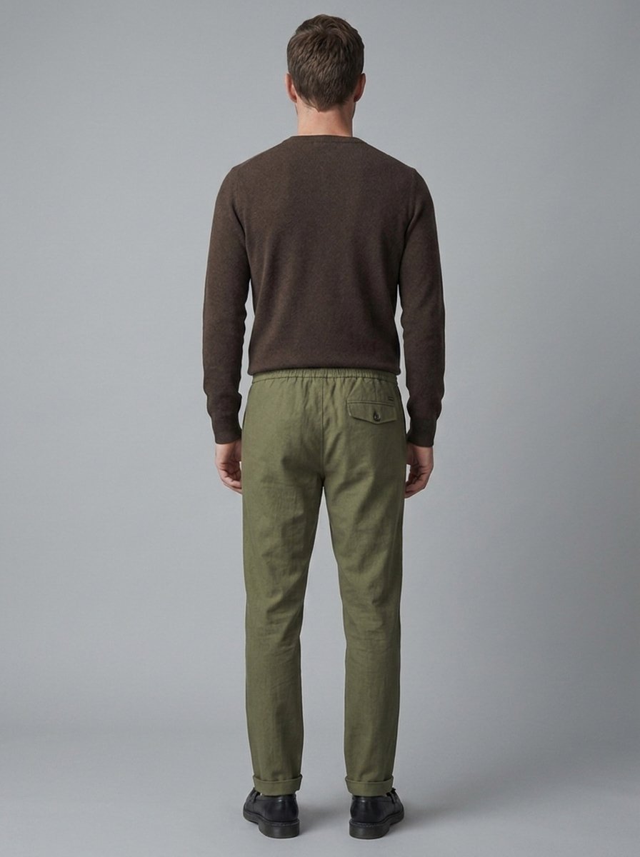 Isidore Cotton-Linen Trousers - back