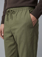 Isidore Cotton-Linen Trousers - front pocket close-up
