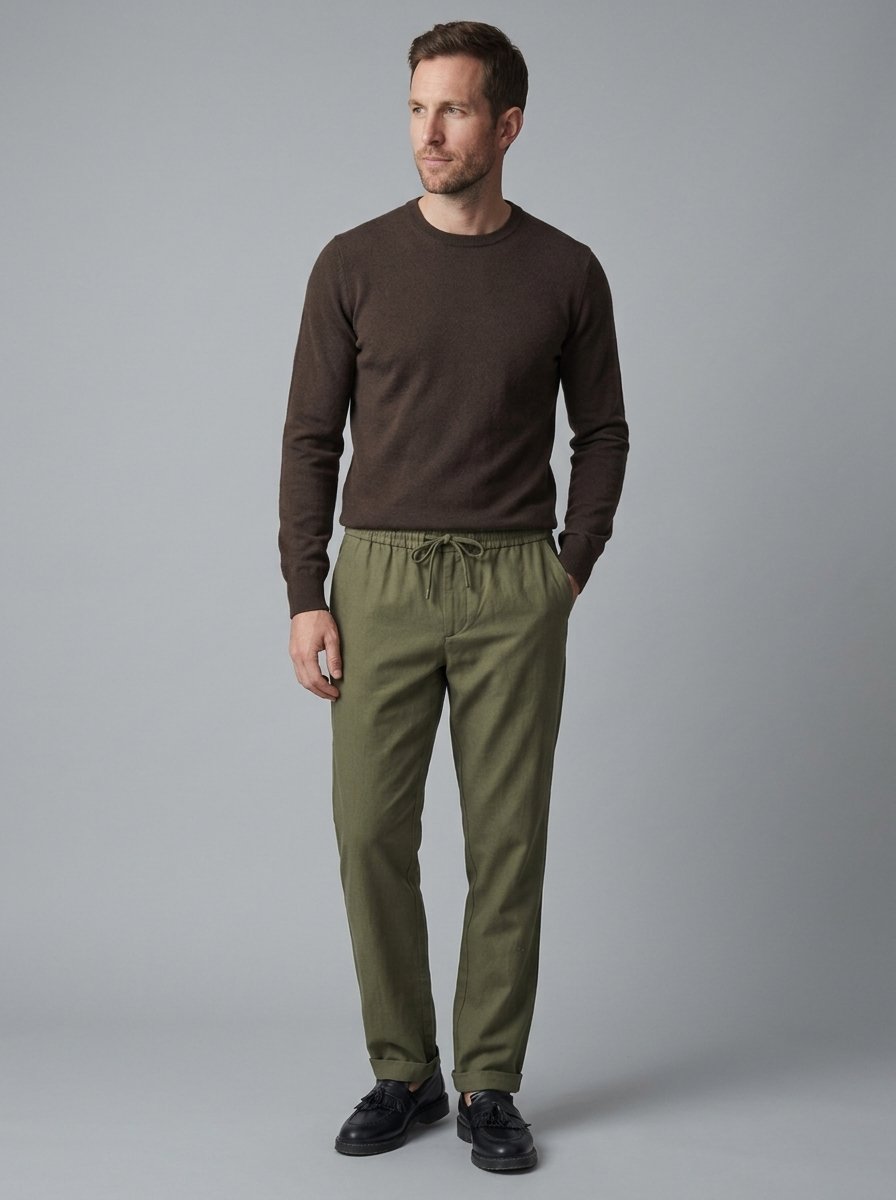 Isidore Cotton-Linen Trousers - front