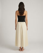 Isolde Black Milk Maxi Dress back