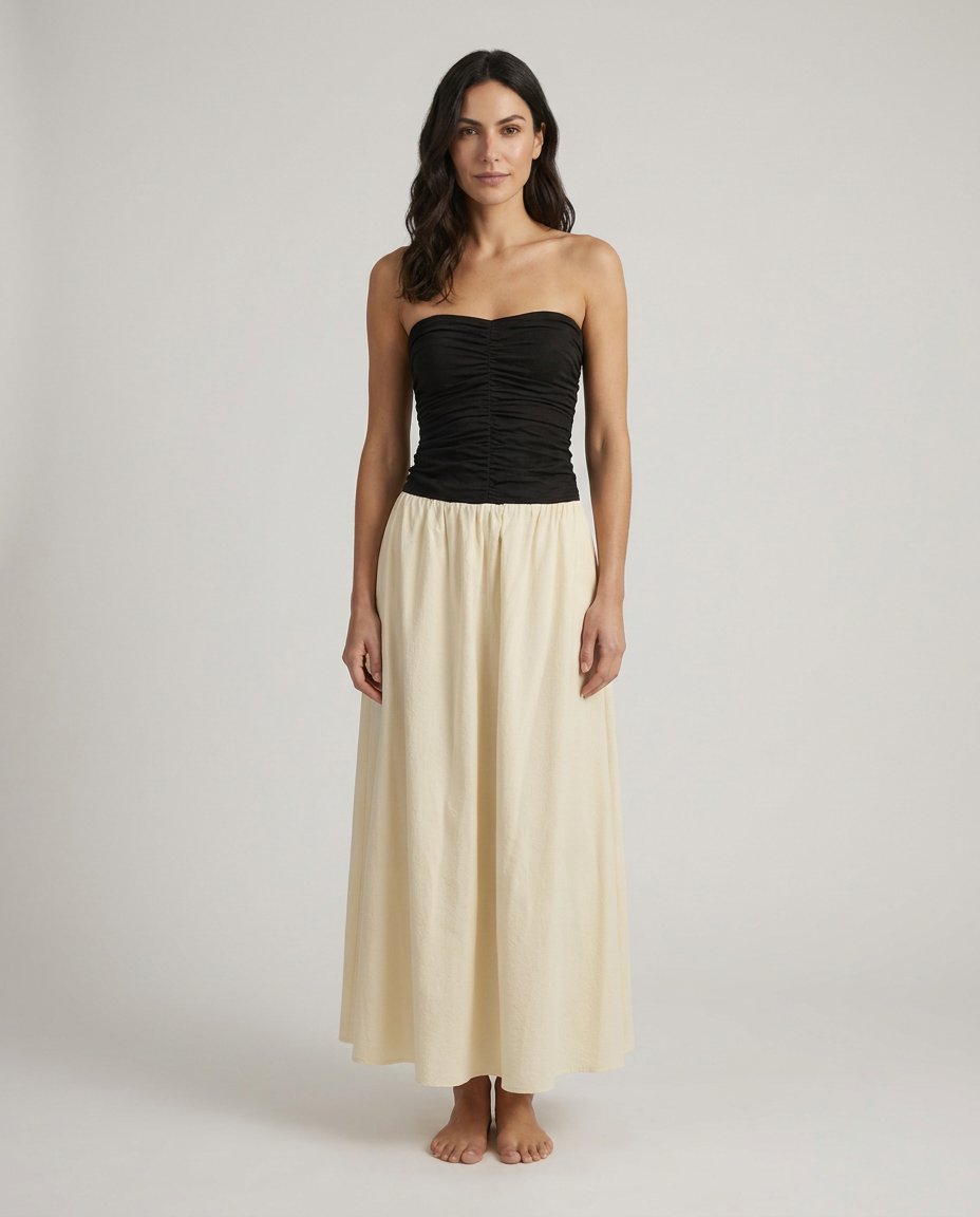 Isolde Black Milk Maxi Dress front