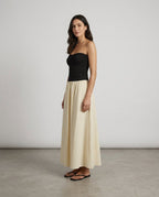 Isolde Black Milk Maxi Dress side