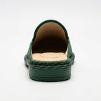 Juniper | Royal Green Stripe Slip-On Loafers
