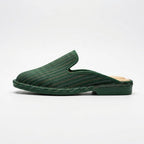 Juniper | Royal Green Stripe Slip-On Loafers