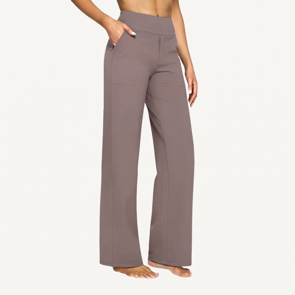 Laura stretch pants taupe