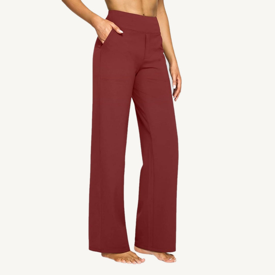 Laura stretch pants red