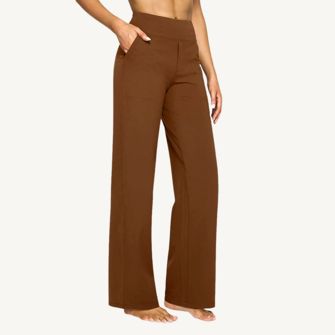 Laura stretch pants dark brown