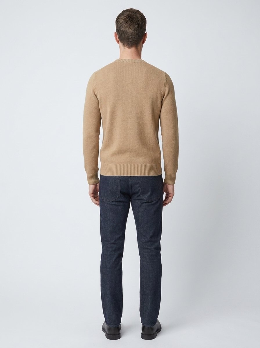 Leif fisherman sweater back